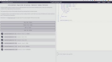 Intermediate Algorithm Scripting: Smallest Common Multiple