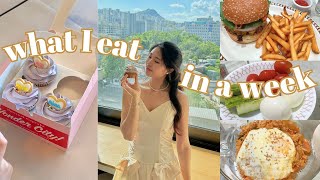 what i eat in a week! korean food, lotte world mall, cgv, ongredients party