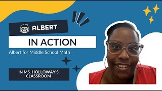 Albert in Action: Albert for Middle School Math