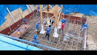 tower crane mast installation