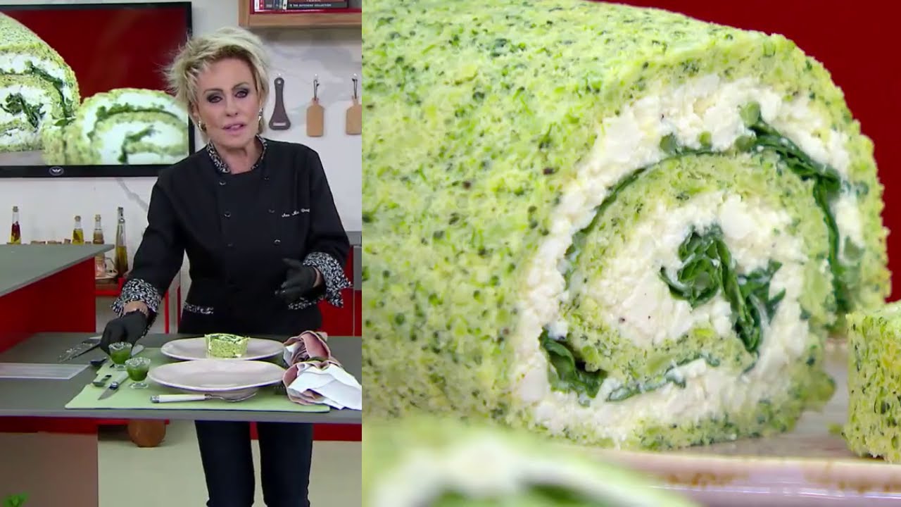 Rocambole de brócolis / Receitas Ana Maria Braga