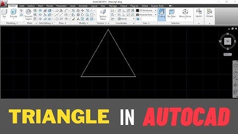 TRIANGLE IN AUTOCAD