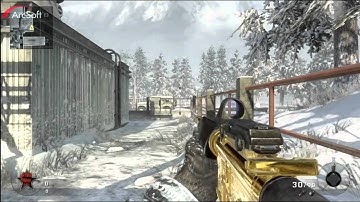 CoD: Black Ops Golden M16 with 3point Greendot
