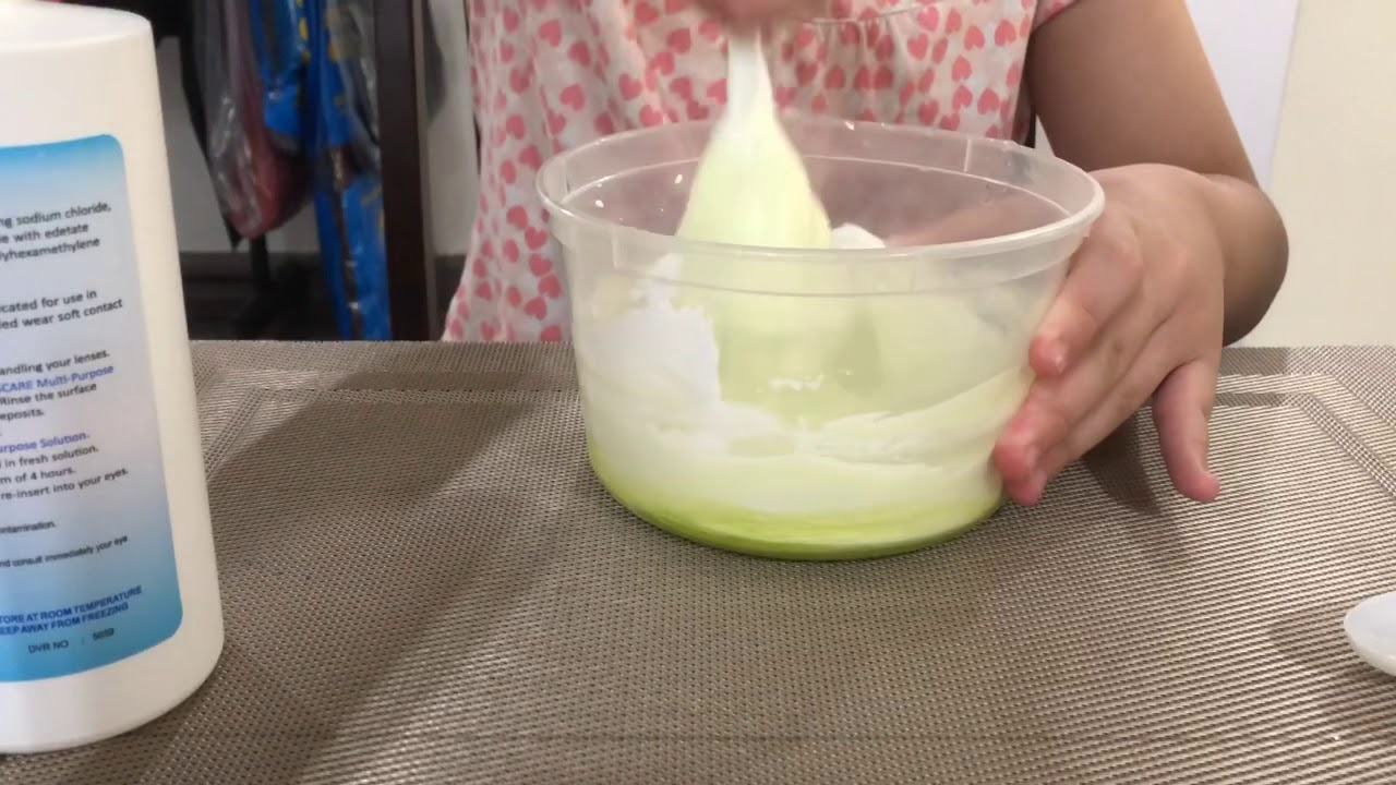 How to make Elmer's glue Fluffy slime with 4 ingredients only. YouTube