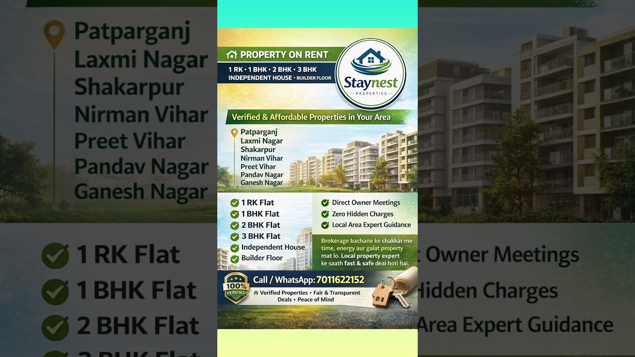 Brokerage bachane ke chakkar me galat property mat lo!Verified rental homes & local property expert