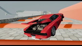 Top 20 Ferrari ramp crashes BeamNG Drive