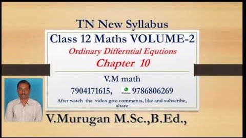 12th Maths  volume  2 Unit 10