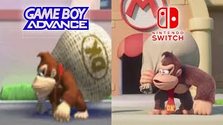 Mario vs Donkey Kong Remake Comparação GBA vs Nintendo Switch