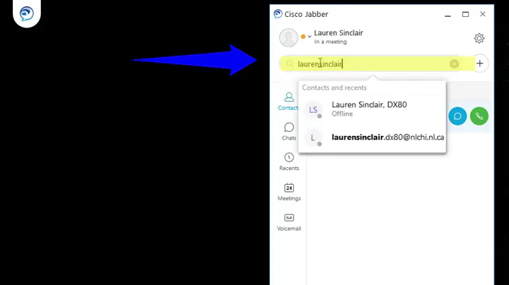 CISCO Jabber - Making a Call