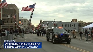Veterans Day parade steps off in Aurora