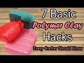 7 BASIC POLYMER CLAY HACKS all crafters should know - Tutorial on how to make better diy crafts