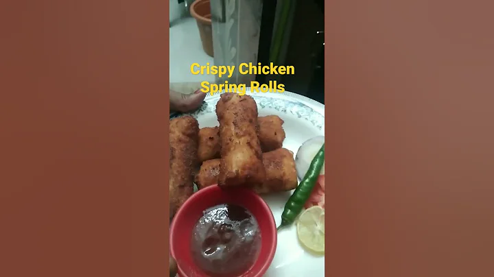 CHICKEN CRISPY SPRING ROLL/ TSTY and YMMY  SNACK /...