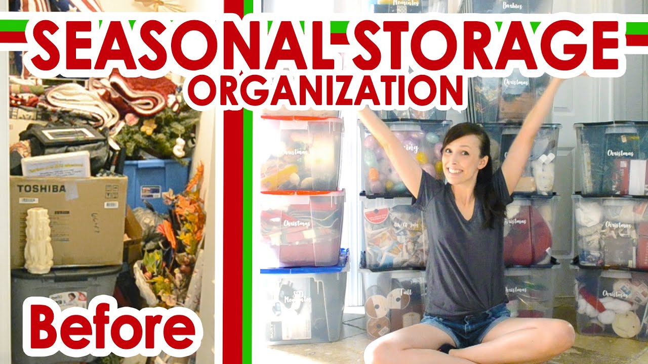 Seasonal Storage Organization | Organize & Declutter - YouTube