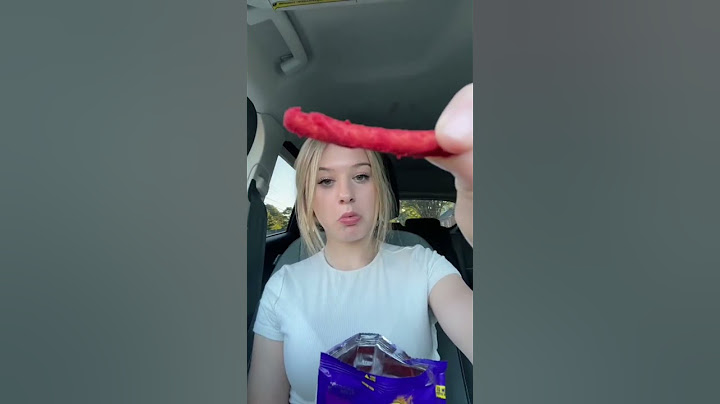 Trying takis for the first time
