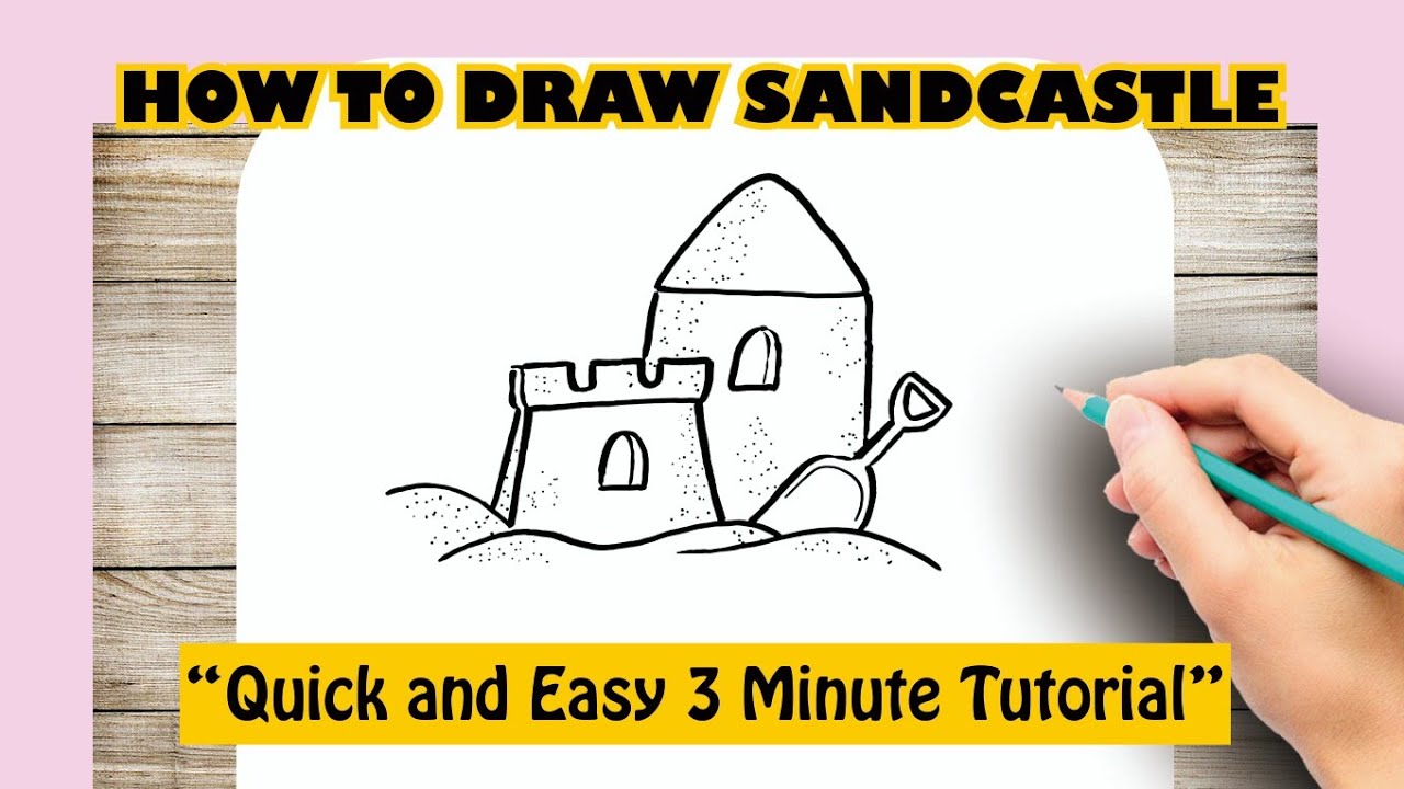 How to Draw a Sand Castle - Really Easy Drawing Tutorial