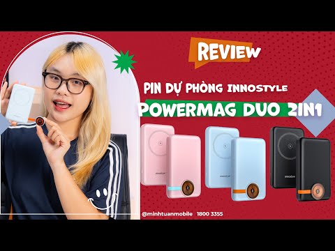 Pin sạc dự phòng Innostyle 10.000 mAh 20W PowerMag Duo 2 in 1 IW202