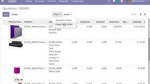 Export Sale Order on Excel with Image Odoo Apps