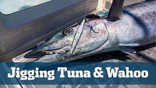 Big Blackfin Tuna & Monster Wahoo - Florida Sport Fishing TV - Hot Slow Pitch Jigging Bite