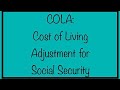 COLA - 2021 Cost of Living Adjustment for Social Security Retirement & Disability Beneficiaries