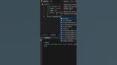 Exploring Object Keys and Values in JavaScript #shorts #viral #trending #coding