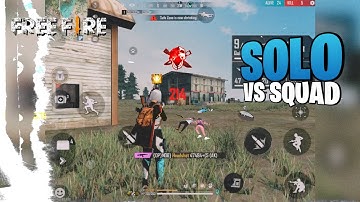 SOLO VS SQUAD 9 ||FULL HAKER LEVEL GAME PLAY || -GARENA FREE FIRE