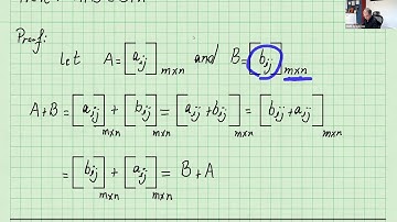 PROPERTIES OF MATRIX OPERATIONS PART I