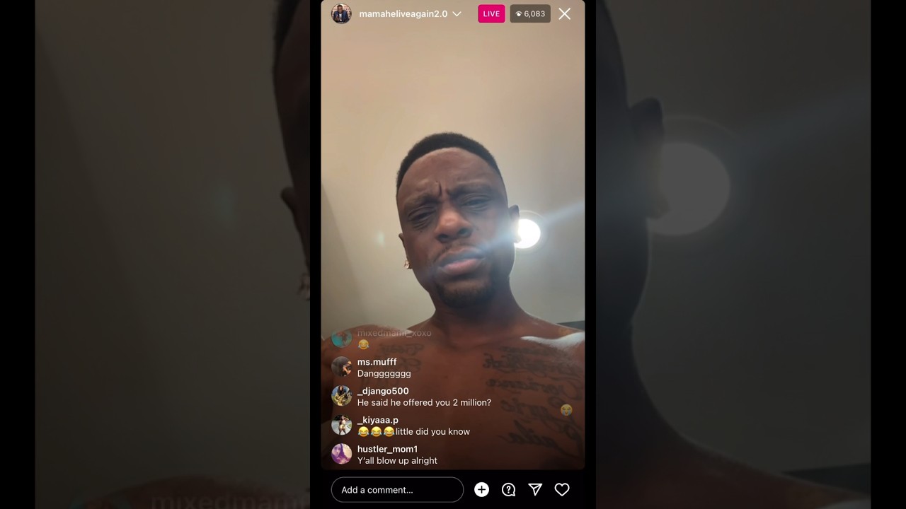 BOOSIE SHOWS RECEIPTS ON BLEAU IG (LIVE) RANT😂😂😂 #comedy #shorts