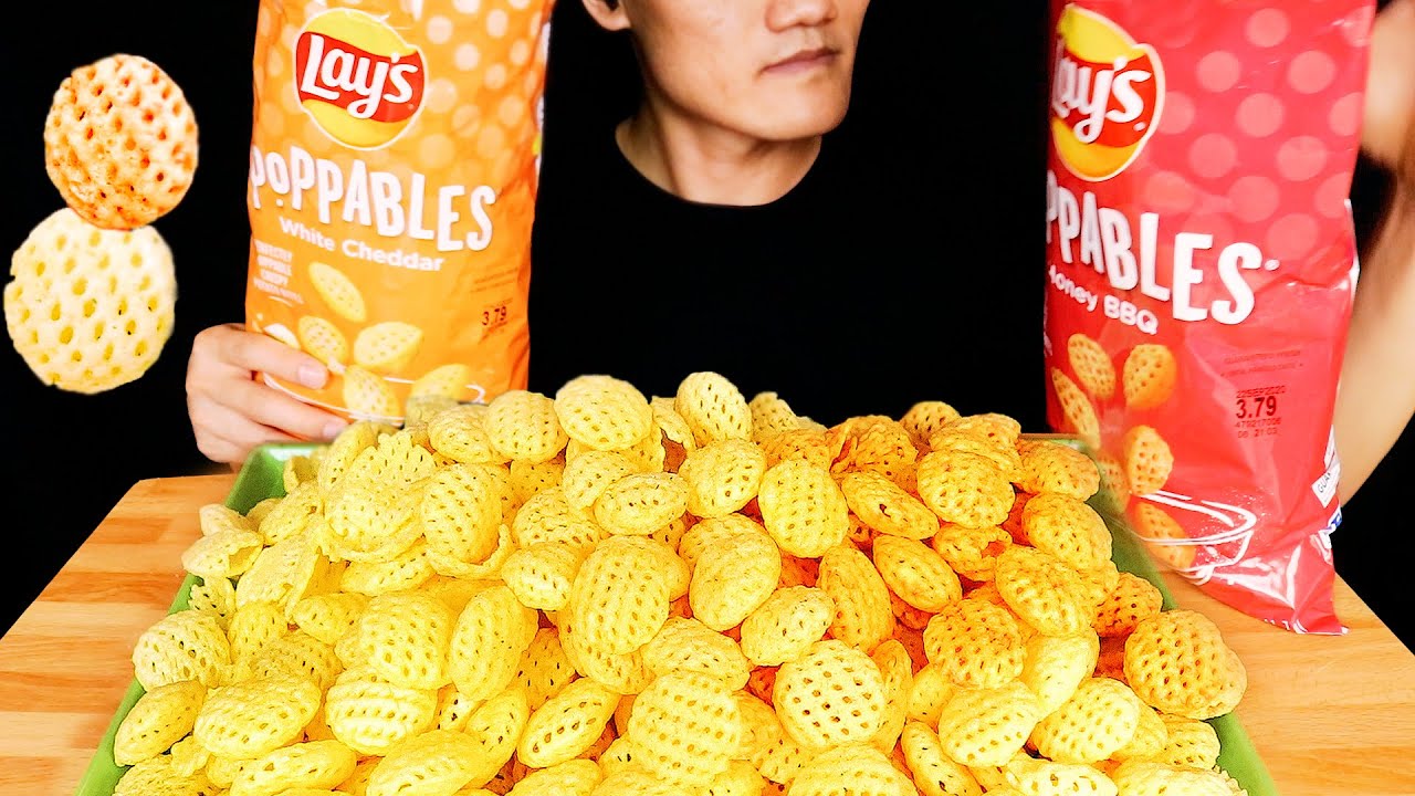 ASMR Lays Poppables Chips Mukbang, Crunchy Sounds | COC ASMR