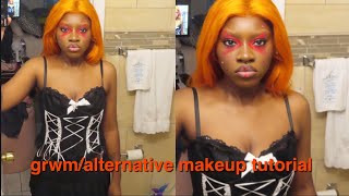 GRWM ALTERNATIVE MAKEUP TUTORIAL FOR BLACK GIRLS | SARAH ALYSSA