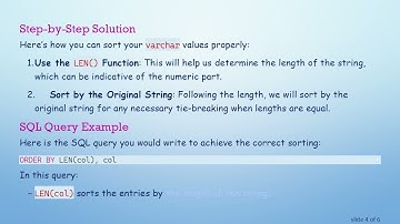 How to Sort Numbers Followed by Letters in SQL Varchar Data Type
