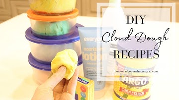 DIY CLOUD DOUGH | How to make cloud dough at home | Easy Cloud dough recipe with only 2 ingredients