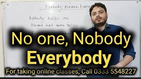 Nobody, No One, Everybody | By Syed Ali Raza Kazmi