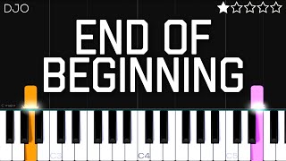 Djo - End Of Beginning | EASY Piano Tutorial