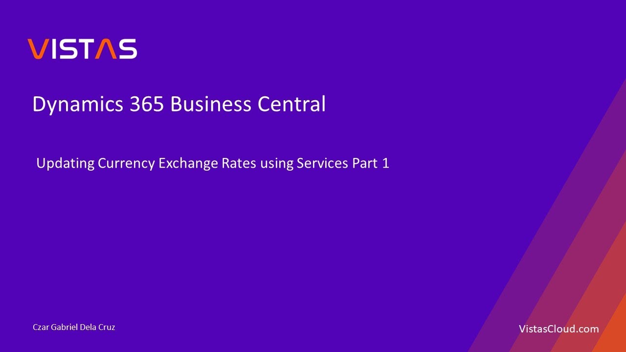 Dynamics 365 Business Central - Updating Currency Exchange Rates using ...