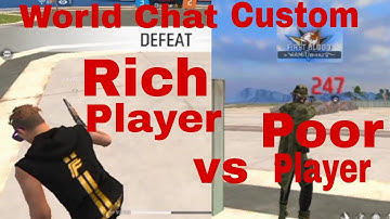 World Chat Rich Player Call Me Noob😡||आजा 1 vs 1 मे |Garena free fire |Rax99
