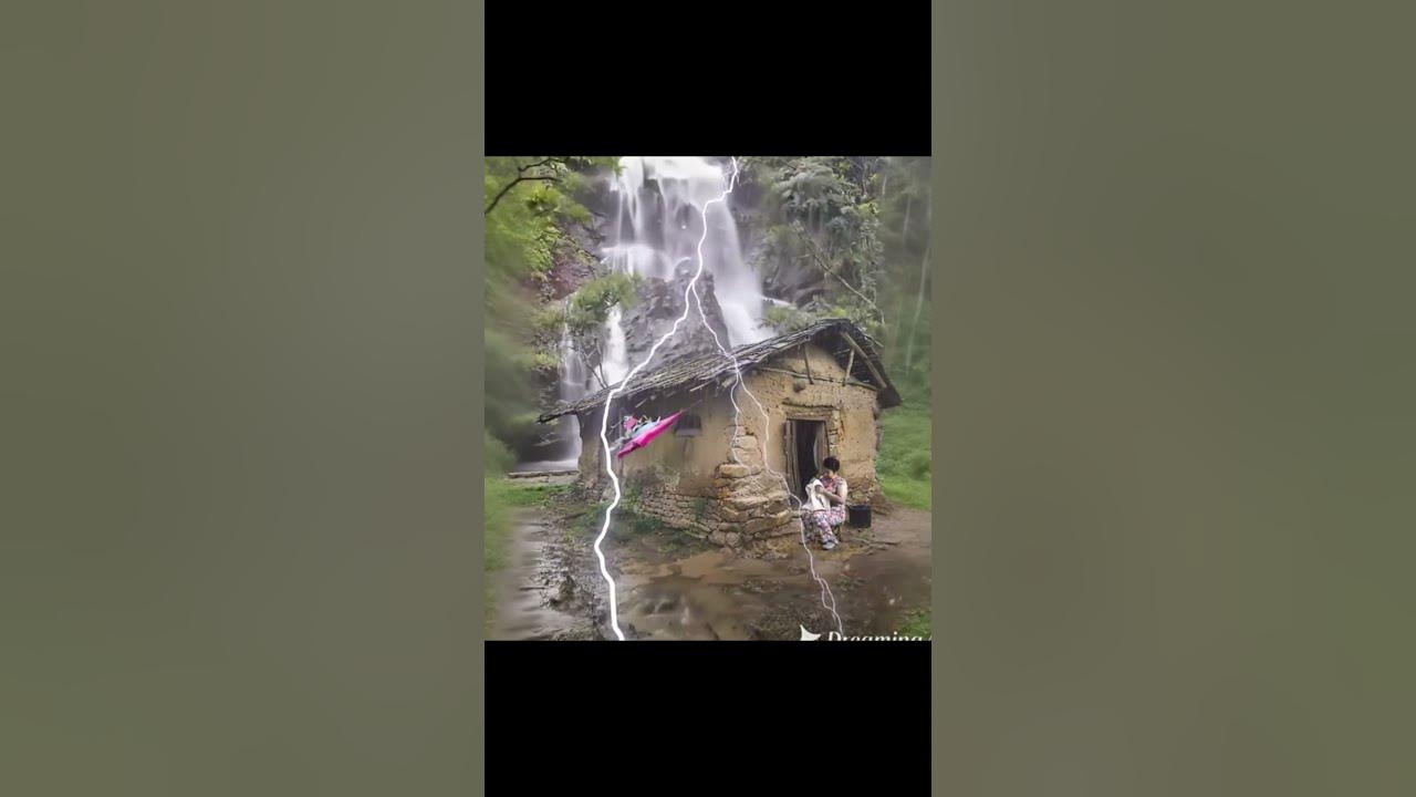 Life Under the Storm, Next to a Waterfall π§οΈποΈ Life Under the Storm, Next to a Waterfall π§οΈποΈ