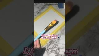 Flower pattern with round brush 🖌️🌸#satisfyingart #brushstroke #viralshort