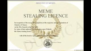 Meme stealing license
