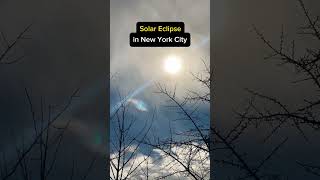 🌒 Solar Eclipse in New York City 2024: POV Maximum Coverage in Manhattan, NY, USA #solareclipse
