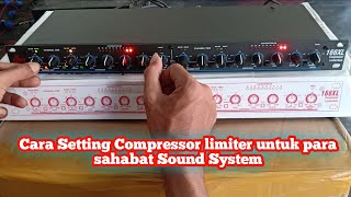 TUTORIAL Compressor limiter dbx 166XL