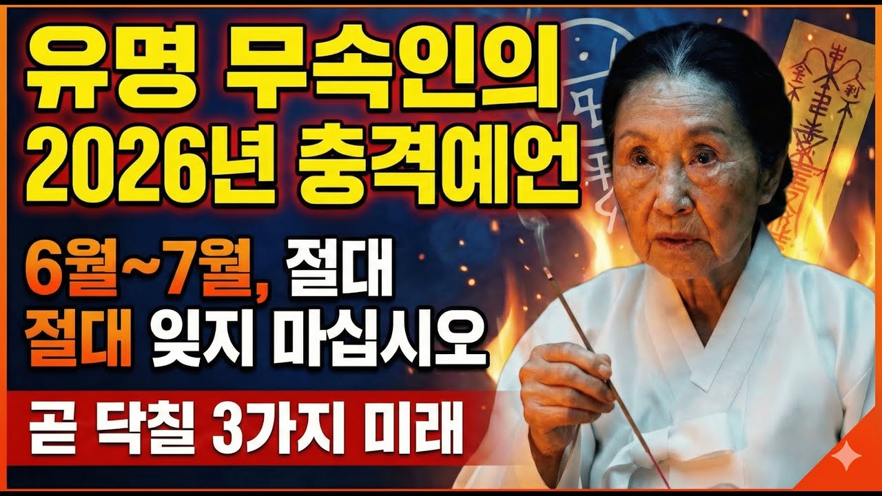2026년 여름 한국 예언. 유명한 무당은 이렇게 말했다.