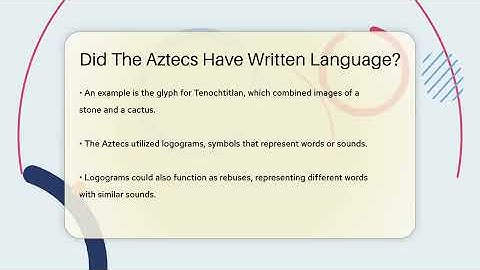Did The Aztecs Have Written Language? - Ancient Wonders Revealed