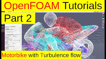 The Motorbike with Turbulence flow (part2, OpenFOAM Tutorials)