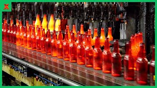 The Hypnotic Process of Producing Millions Glass Bottles Per Day & Other Crystal Glass Products