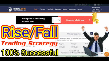 Binary.com || Trading Strategy Rise/Fall Duration 5 Ticks - 100% Successful - Binary options us