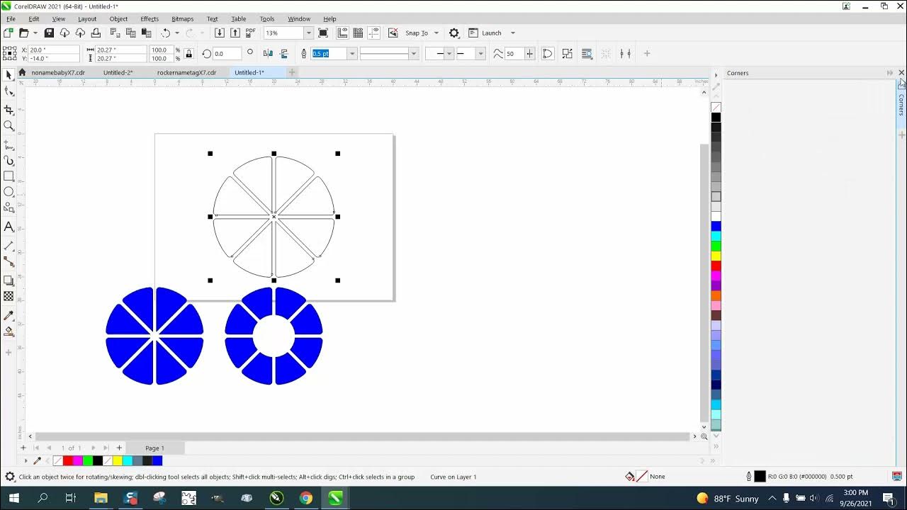 Corel Draw Tips & Tricks Round some or all Corners YouTube