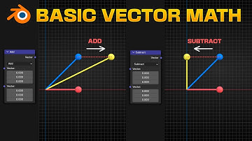How Vector Math ADD and SUBTRACT Works in Blender - Geometry Nodes