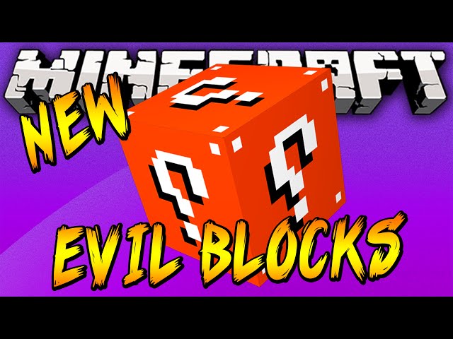 Minecraft: WHITE LUCKY BLOCK MOD (EVIL VILLAGERS, BLAZE APOCALYPSE