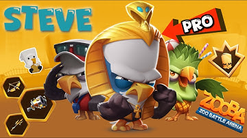 How To Play STEVE Like A *PRO* | Tips & Tricks | Zooba Battle Royale