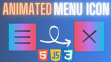 Simple Animated Menu Icon With HTML,CSS & Js | DiaWeb